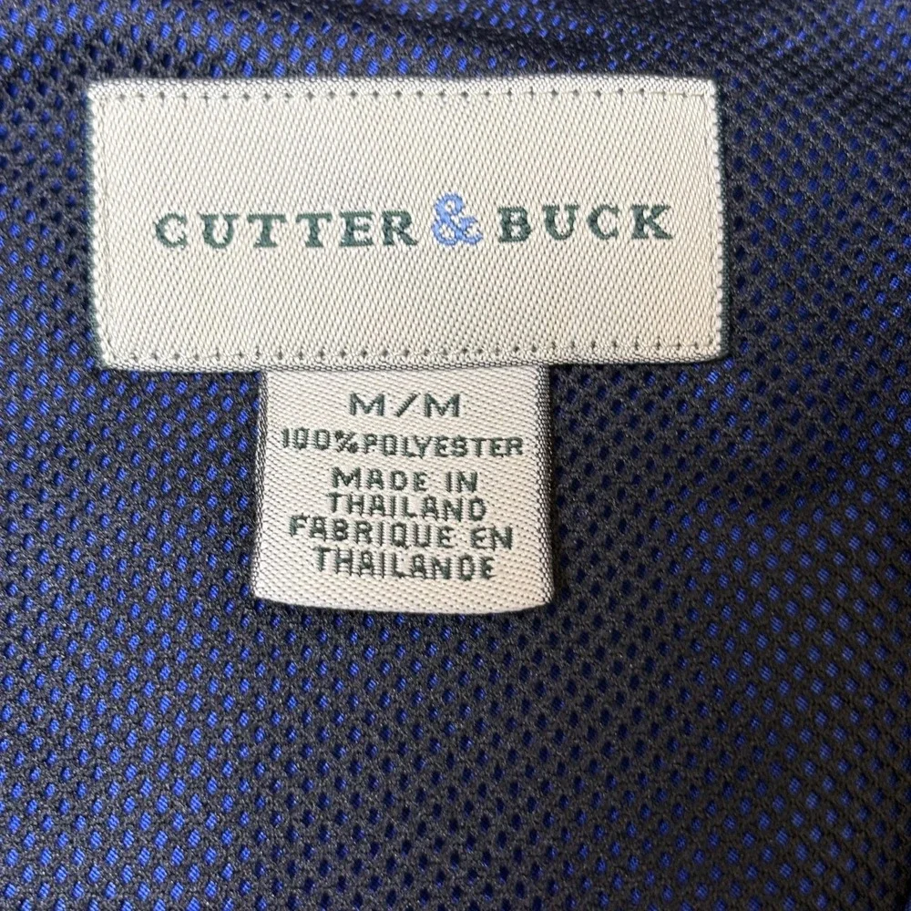 VTG Cutter & Buck‎ Mens Blue golf pullover windbreaker size Medium Juniper Hill